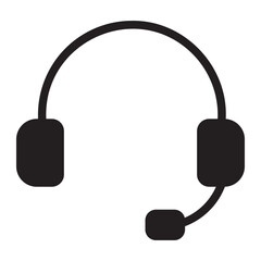 customer service glyph icon