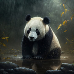 Fototapeta premium giant panda bear