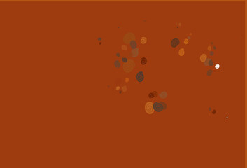 Light Orange vector template with lines, ovals.