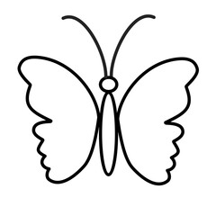 Vector Set of hand drawn butterflies