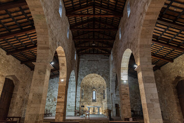 Ascoli Piceno, Marche. The Church of Santi Vincenzo e Anastasio