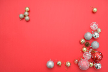 Christmas material，Christmas material, X'mas Flower and ball and Christmas socks decorations.