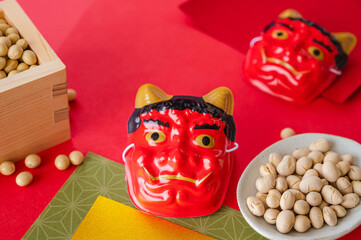 節分　豆まきの大豆