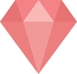 Diamond icon. Jewel. Precious stone. Simple flat design. Vector art