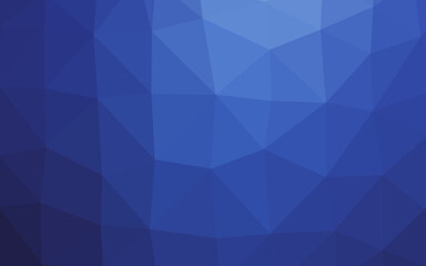 Dark BLUE vector polygon abstract layout.