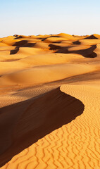Sanddünen in der  Rimal al Wahiba Wüste,Oman,