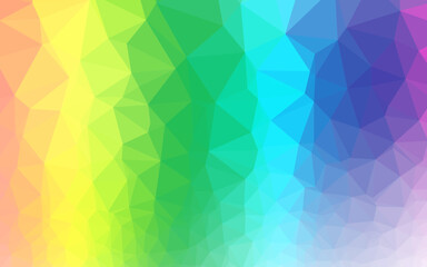 Light Multicolor, Rainbow vector polygonal pattern.