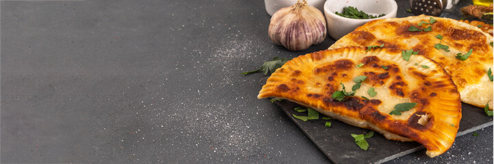 Chebureks, empanadas fried pasties