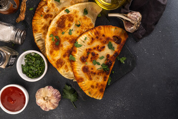 Chebureks, empanadas fried pasties