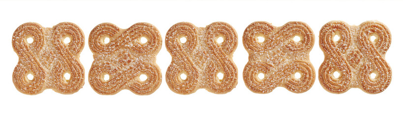 Sugary biscuit cookies