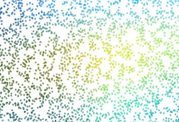 Light Blue, Yellow vector backdrop with dots.