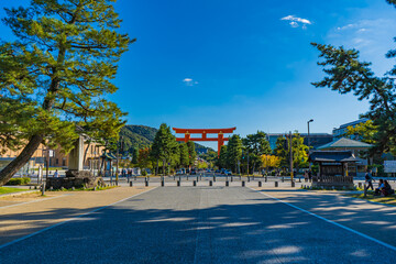 京都の平安神宮の風景