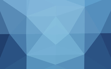 Fototapeta premium Light BLUE vector triangle mosaic texture.