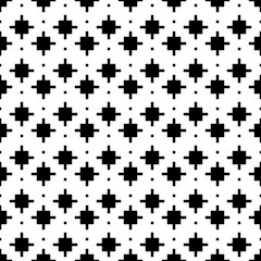 Cross shapes seamless pattern. Ethnic ornament. Folk background. Geometric wallpaper. Inca crosses image. Tribal motif. Ancient mosaic. Digital paper. Abstract web design. Textile print. Vector art