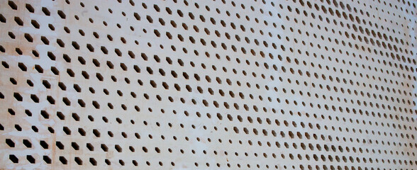 Verwitterte Hausfassade am Hafen von Muscat,Oman,