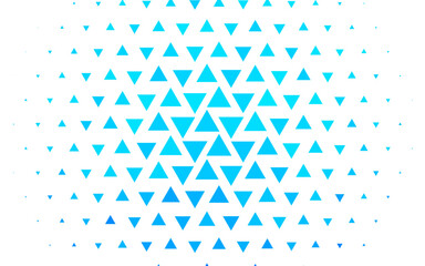 Light BLUE vector background with triangles.