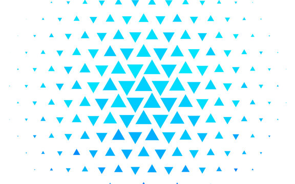 Light BLUE vector background with triangles.