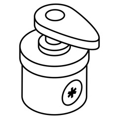 Creative design icon of hand sanitizer