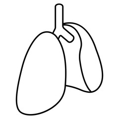 Premium download icon of lungs