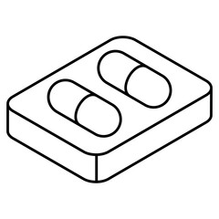 An icon design of tablet 