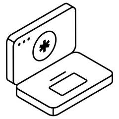 Trendy vector design of medical website