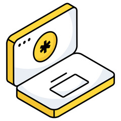 Trendy vector design of medical website