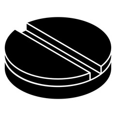 An icon design of tablet 