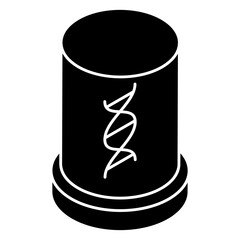 DNa icon in linear design