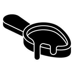 Unique design icon of spoon
