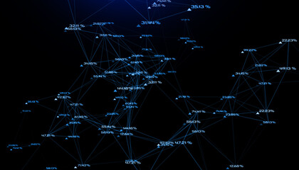 algoritmo, connessioni, processare dati © xyz+