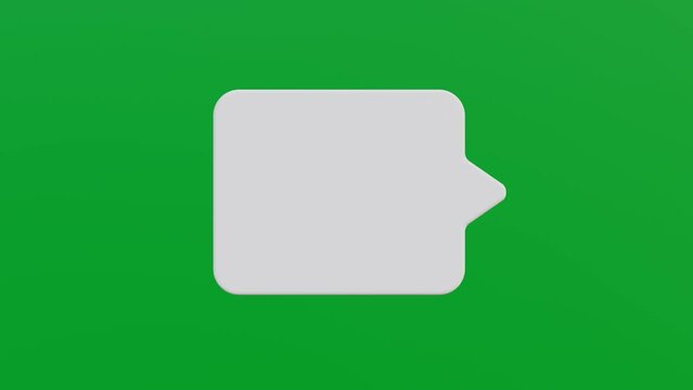 Set of speech bubbles for text on green screen, Empty text bubbles in various shapes, chatting boxes pop up, message box, social media chat message