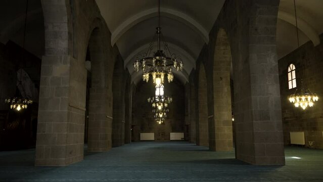 Inside view of Erzurum Grand Mosque, Atabey Mosque, Erzurum Ulu Camii