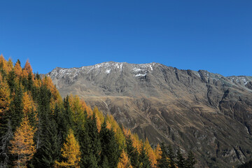 Landschaft in den Pitztaler Alpen, &Ouml;sterreich im Herbst