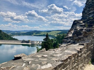 View from medieval Niedzica Castle