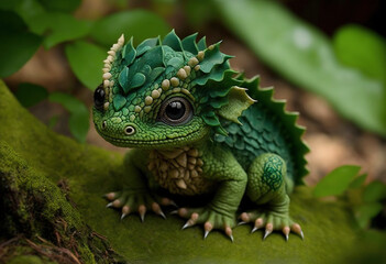 Fototapeta premium Generative AI. Dragon No.14