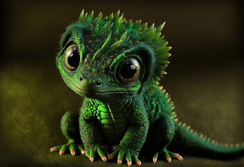 Obraz premium Generative AI. Dragon No.15