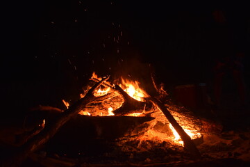 bonfire on the beach