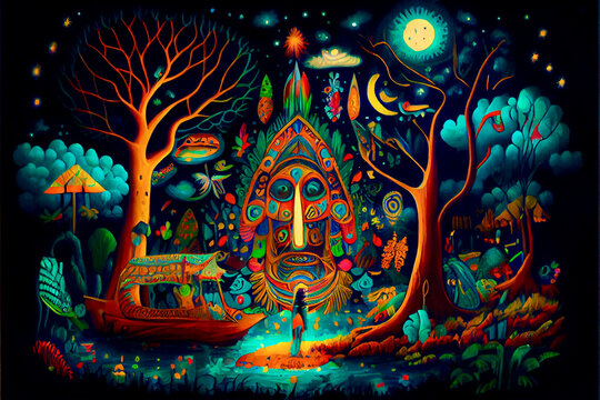 Generative AI abstract render of an intoxication