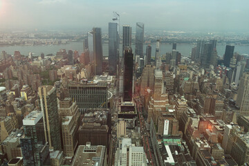 New York from a great height. NY city.

