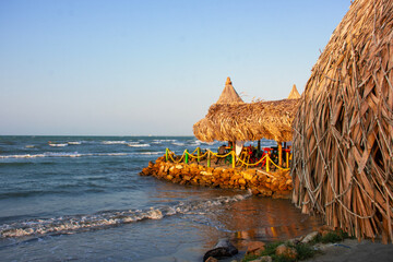 Cove&ntilde;as Colombia landscape sunset sea beach