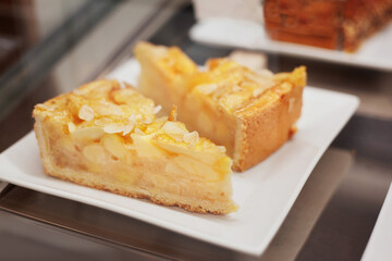 Delicious sweet pastry, cake, cookies for a festive Christmas table