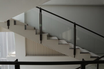 Aesthetically photographed hotel stairs in Bandung