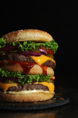 A double burger in low key