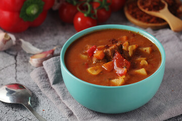 Traditional Hungarian meat stew - Goulash