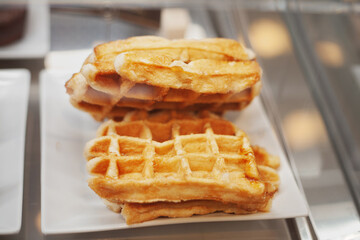 Delicious sweet pastry, cake, cookies for a festive Christmas table