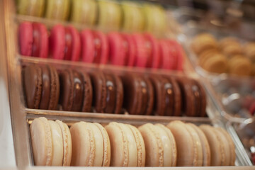 Delicious sweet pastry, cake, cookies for a festive Christmas table