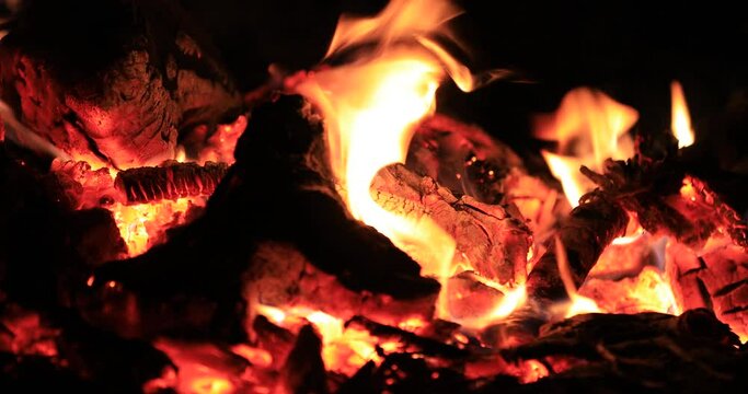 żar ogniska, ognisko,