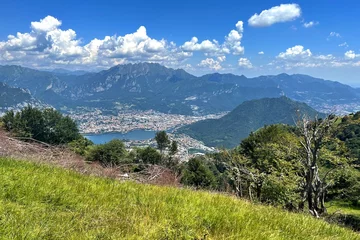 Foto op Canvas View from Monte Prasanto on Lecco and Lake Como © Adam
