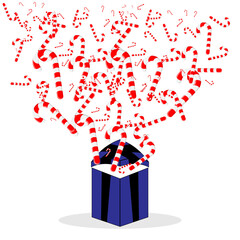 Christmas theme. Christmas presents. Christmas sweets. Vector illustration