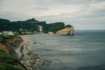 Obraz premium the symbol of the Gaspesie, a region of Quebec (Canada) from Cape Mont Joli